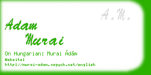 adam murai business card